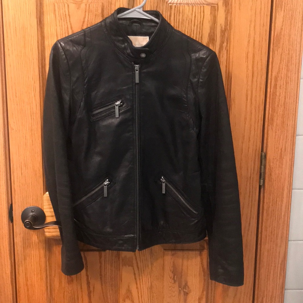 Michael Kors Black Leather Jacket